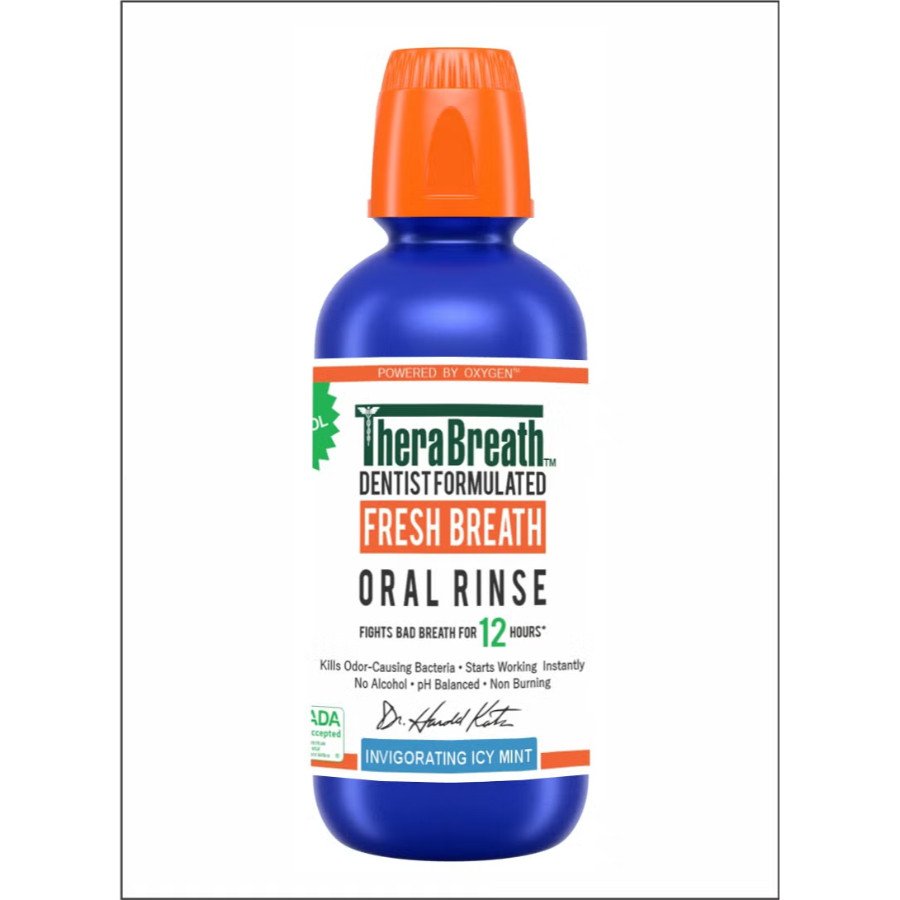 TheraBreath Healthy Gums Mouthwash – Icy Mint Oral Rinse  for Refreshing Protection & Gum Care