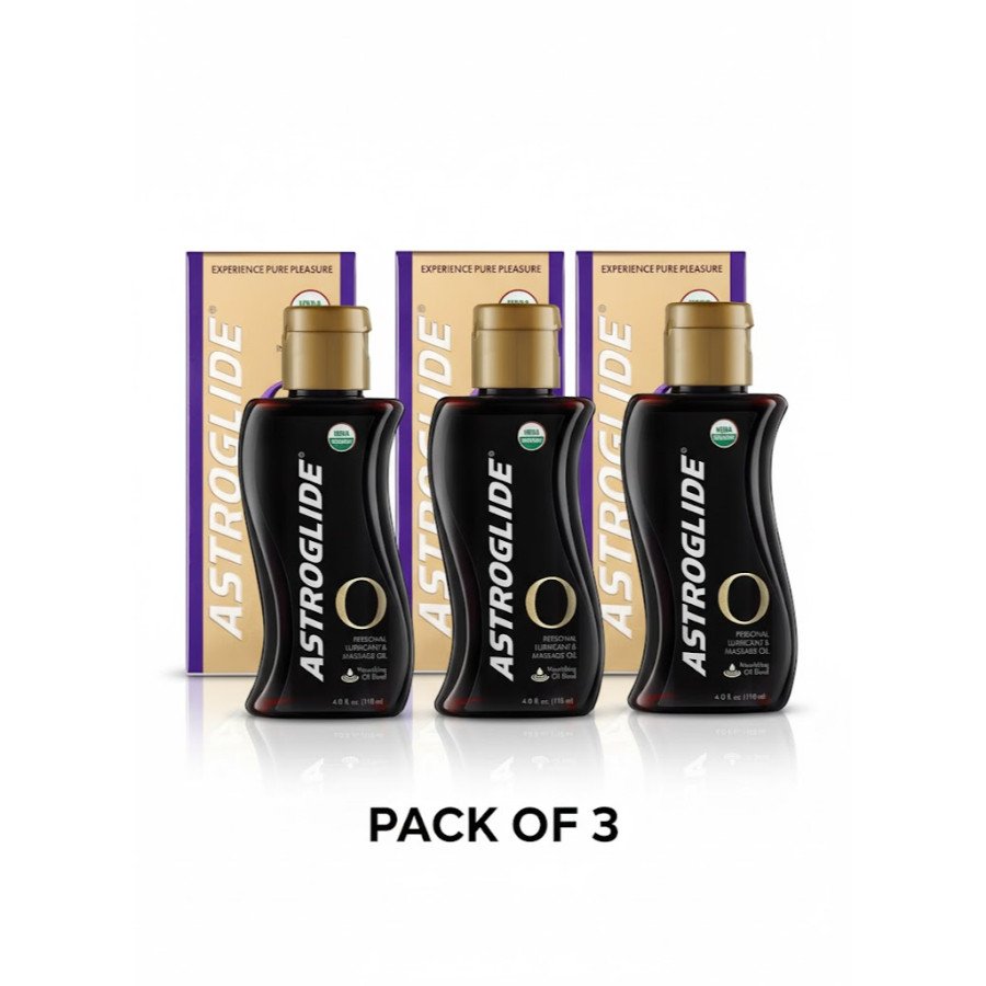 Organic Essential Oil-Based Personal Lubricant & Massage Oil – Natural, Smooth, and Skin-Safe Intimacy Oil - Pack of 3