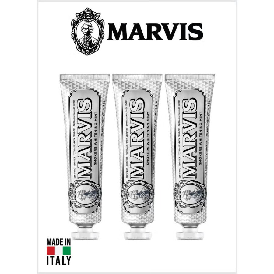 Smokers Whitening Mint Toothpaste, Intense Fresh Breath, Plaque & Cavity Protection 85ML Pack of 3