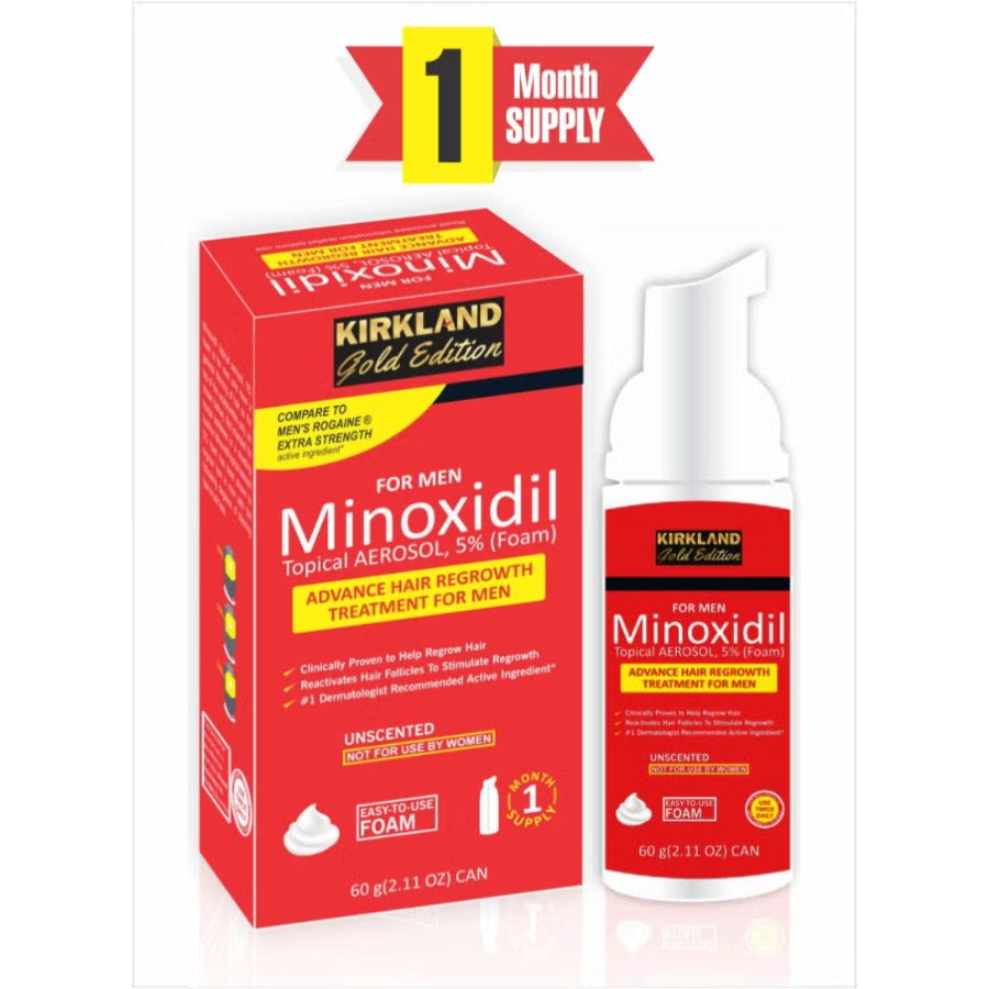 Minoxidil Gold Edition Foam - Premium Solution for Hair Loss and Healthy Growth